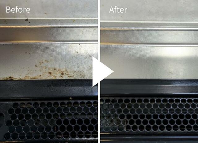 【無印良品 水回りの汚れ用 掃除シート】油汚れは泡洗剤をしてサッと拭いただけでキレイになりました!