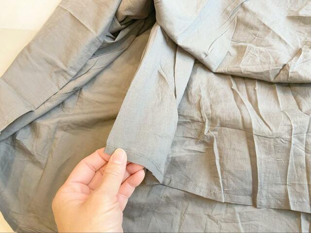 【coca コットンボイルフレアスカート】裏地も綿100％で蒸れにくく、肌へのストレスなし！