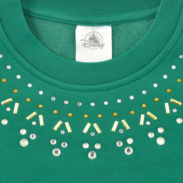 ミッキー&ミニー 長袖トレーナー グリーン DISNEY CHRISTMAS 6,800円