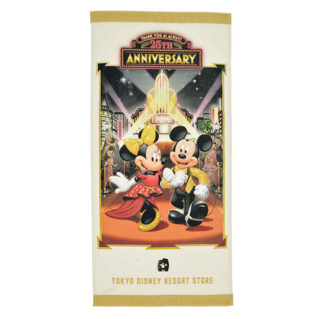 【東京ディズニーリゾート店限定】ミッキー&ミニー バスタオル 東京ディズニーリゾート店25周年記念 3,300円