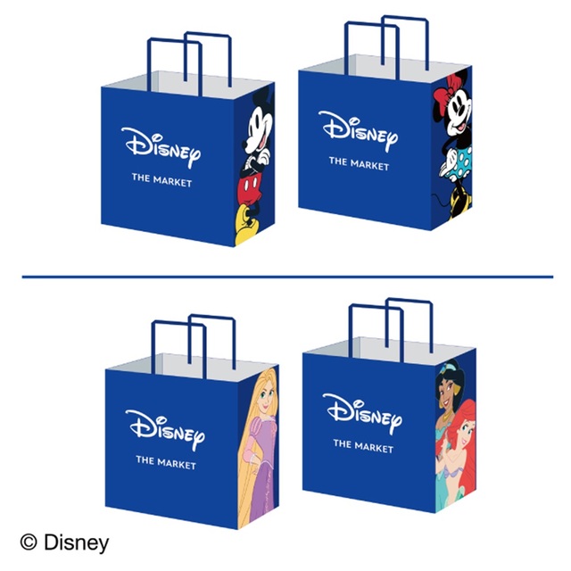 Disney THE MARKET」限定デザイン ショッピングバッグ 330円