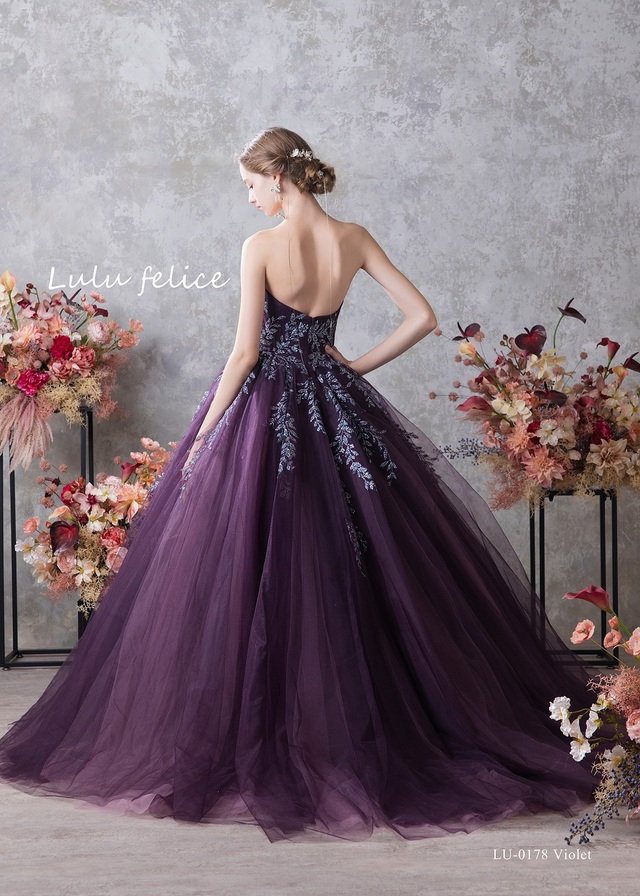 【クラウディア】「Lulu felice（ルル・フェリーチェ）」新作ウェディングドレス｜LU-0178_Violet