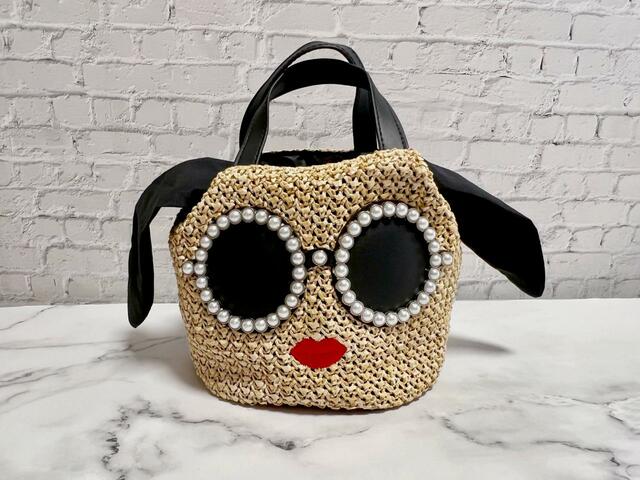 他にもものを入れてみました♡ものを入れると丸っこいフォルムになって可愛いです！【a-jolie（アジョリー）PEARL BASKET 2WAY BAG】