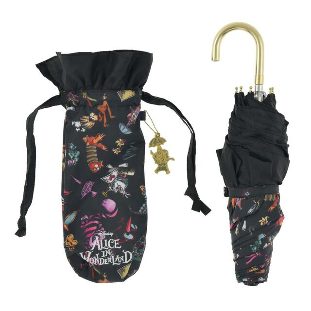ふしぎの国のアリス 折りたたみ傘 晴雨兼用 ポーチ入り チャーム付き DISNEY ALICE IN WONDERLAND 75TH ANNIVERSARY 4,200円