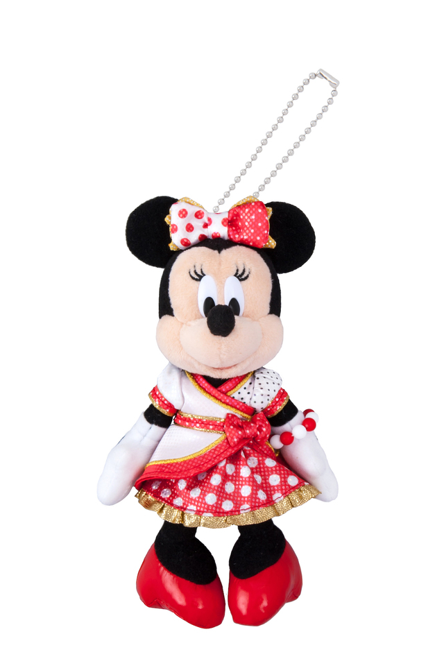 ぬいぐるみバッジ 1,900円|長さ約18cm|東京ディズニーランド「ベリー・ベリー・ミニー!」スペシャルグッズ|販売店舗「グランドエンポーリアム」