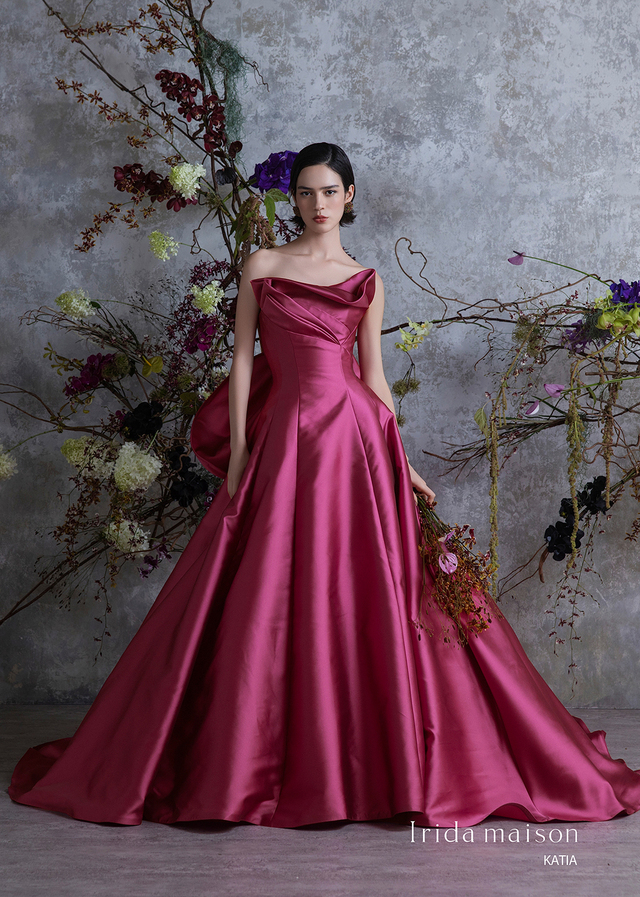 クラウディア|「Irida maison(イリーダメゾン)」新作ウェディングドレス|IM-0045_Pink