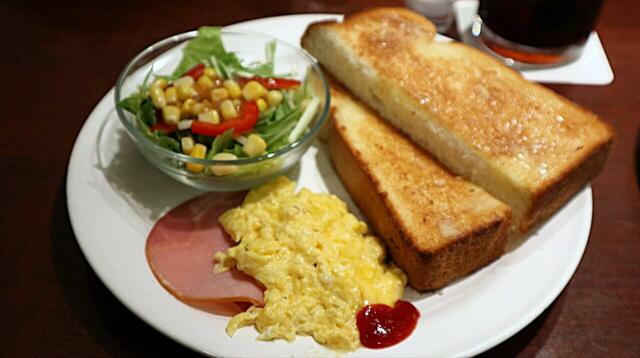 【珈琲館 トースト&スクランブル】見た目より食べごたえがあり、コーヒーとの相性もさすがの定番セットでした