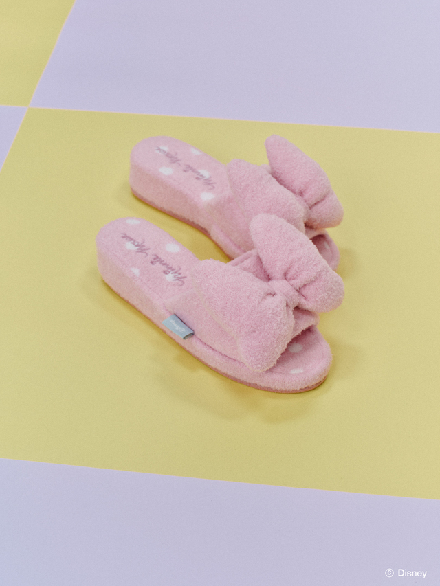 Minnieルームシューズ 5,280円｜gelato pique Sleep ディズニーミッキー＆ミニーコレクション