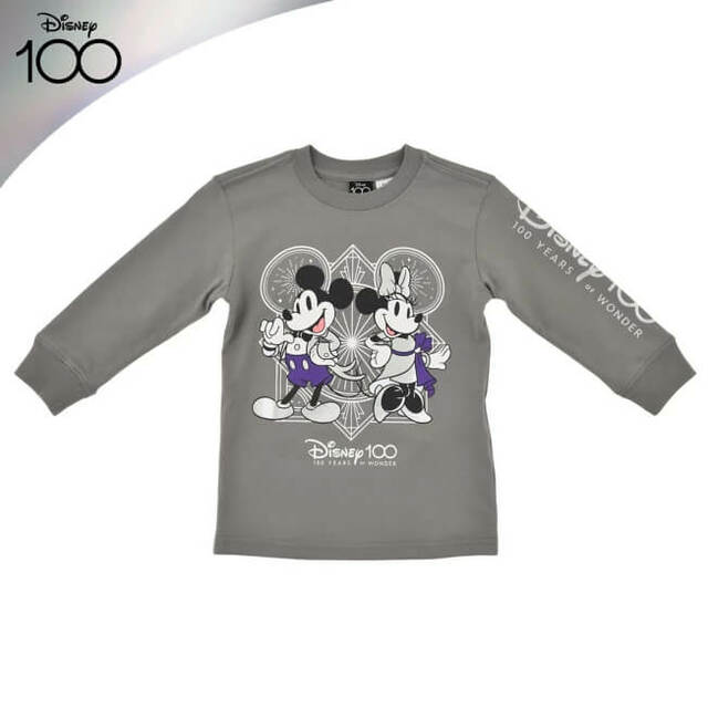 ミッキー&ミニー キッズ用長袖Tシャツ The Disney100 Platinum Celebration Collection 4,400円