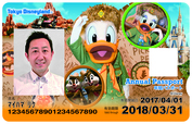 東京ディズニーランド 年間パスポート｜2017年3月18日（土）～2018年3月31日（土）デザイン