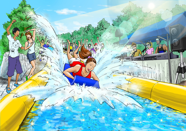 ウォータースライダー「すべらんか」