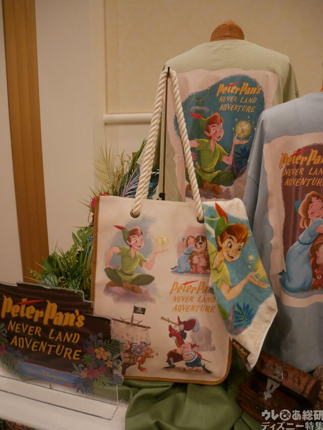 「ピーターパンのネバーランドアドベンチャー」をテーマにしたグッズ｜東京ディズニーシー新テーマポート「ファンタジースプリングス」｜販売店舗：東京ディズニーシー「エンポーリオ」｜発売日：2024年5月28日（火）