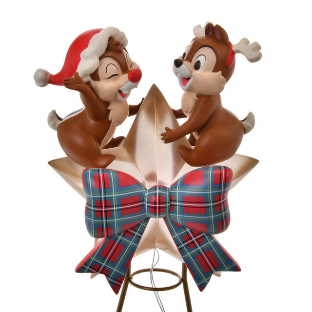 チップ&デール ツリートッパー ライトアップ DISNEY CHRISTMAS 5,500円