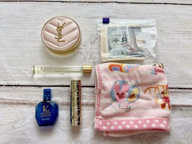 【Disney MICKEY MOUSE スマホショルダー BOOK】これだけのものを入れることができました！