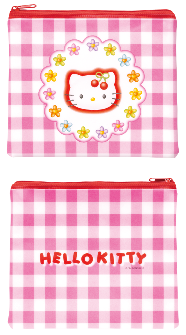 D賞フラットポーチ(全6種)【Happyくじ『HELLO KITTY 50th〜ハッピーアニバーサリー★〜』】
