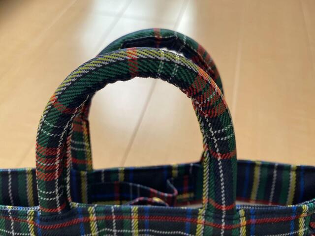 【サンリオ×ROOTOTE ベビールー（チェック）】手持ち・肩掛けで使い分けできる2WAY仕様が便利！