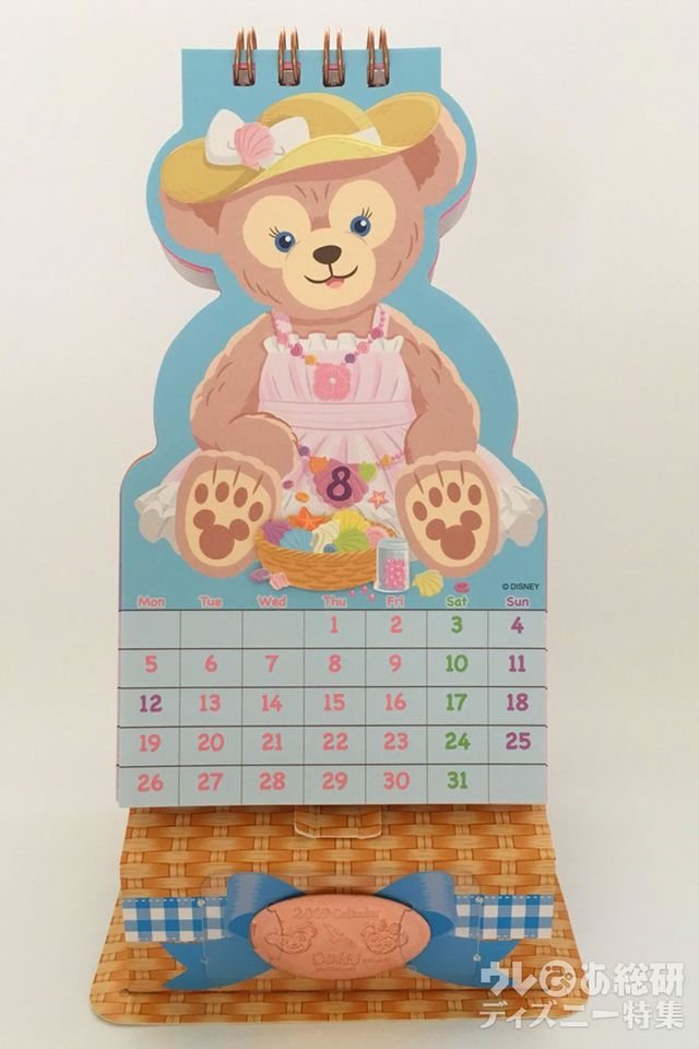 ダッフィー&シェリーメイの卓上カレンダー