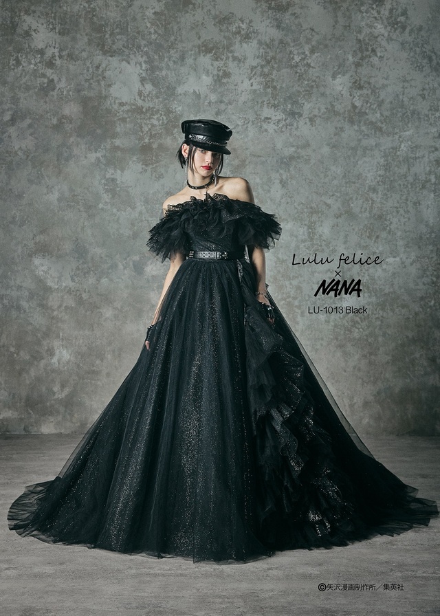 「Lulu felice×NANA」新作ウェディングドレス　LU-1013_Black