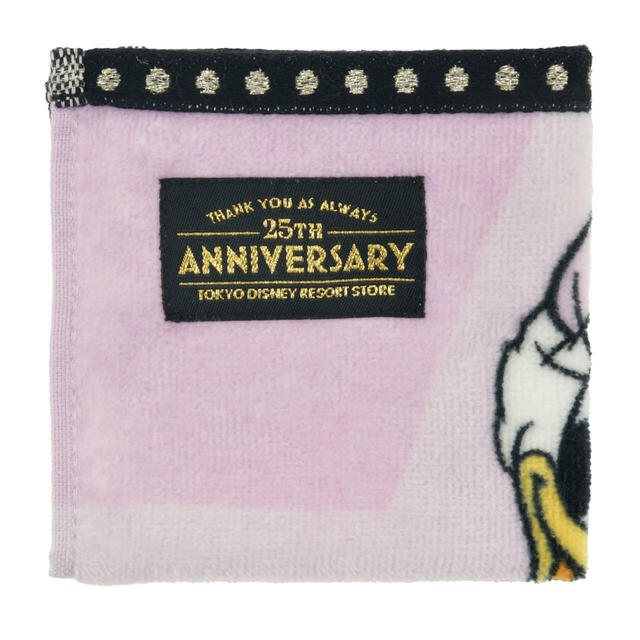 【東京ディズニーリゾート店限定】デイジー ミニタオル 東京ディズニーリゾート店25周年記念 900円