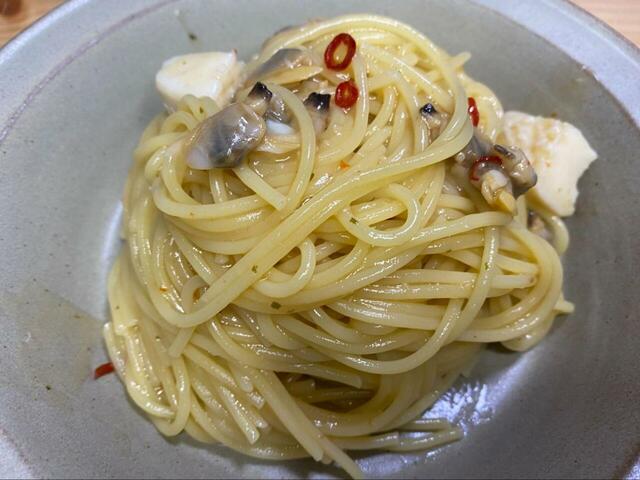 【カルディ ペペロンチーノソース】シーフードミックスをプラスすると◎