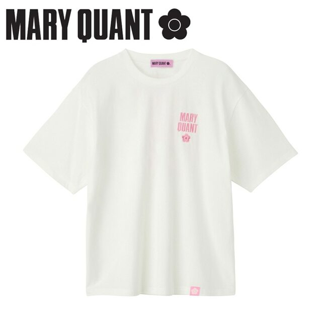 【PLAZA】「マリークワント Tシャツ ビッグサイズ ホワイト」￥4,400／きれいめコーデが楽しめる！