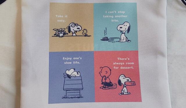 かわいいスヌーピーのイラスト付き