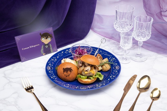 江戸川コナンのダブルバーガー　　1,800円（税込1,980円）｜名探偵コナンカフェ