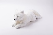 【銀座ロフト「旅する動物園」】「那須どうぶつ王国」ぬいぐるみ　ひざオオカミ　ホッキョクオオカミ　3,729円