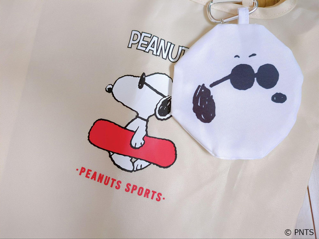 【ジョイフル×スヌーピー オリジナルデザインエコバッグ】サングラスをかけたスヌーピーデザイン