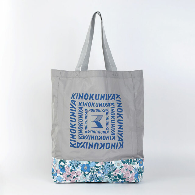 【紀ノ国屋 リバティプリント エコバッグ（全3柄）】約タテ40×ヨコ30×マチ10cm。A4サイズもすっぽり入るサイズ感◎