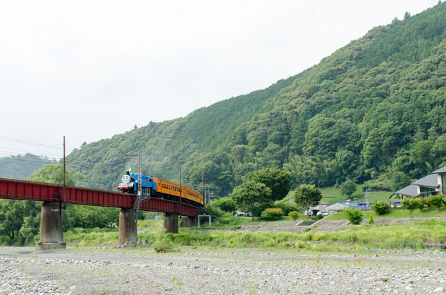 川根温泉前付近の走行の様子(5)