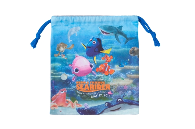 きんちゃく 800円|縦約23×横約20cm|2017年5月8日(月)発売|エンポーリオ|東京ディズニーシー「ニモ&フレンズ・シーライダー」