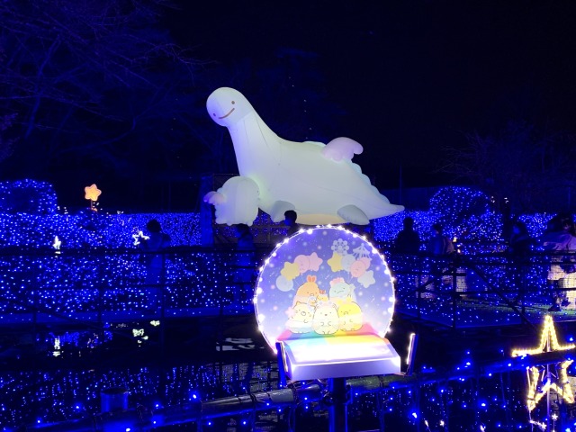 ぬい撮りできるスポット付き