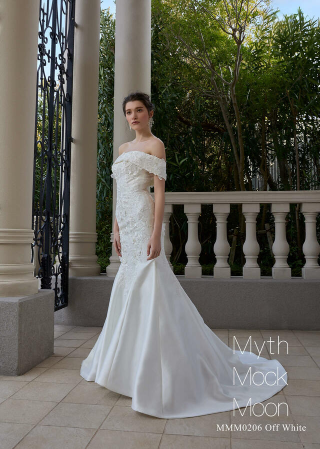 【クラウディア】Myth Mock Moon(ミスモックムーン)新作ウェディングドレス|MMM0206_OffWhite