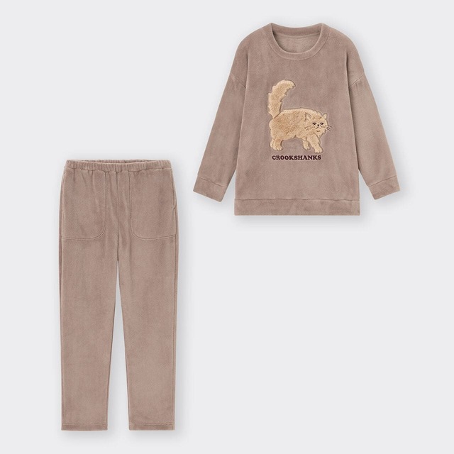 【GU「ハリー・ポッター」スペシャルコレクション】「マシュマロフィールラウンジセット(長袖) Harry Potter」￥3,990