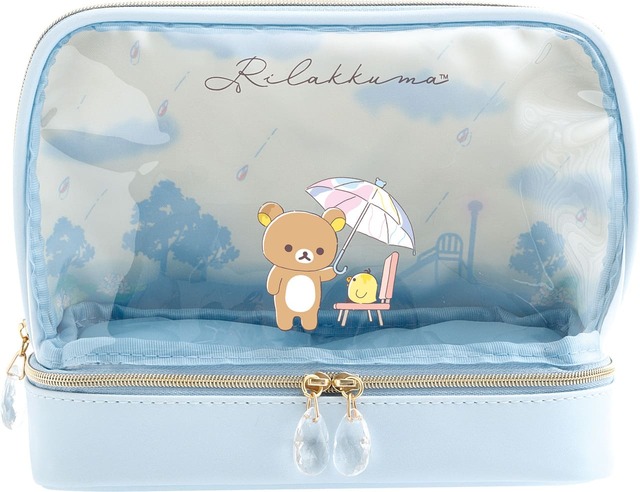 【雨のち晴れのリラックマ】「ポーチ」3,080円