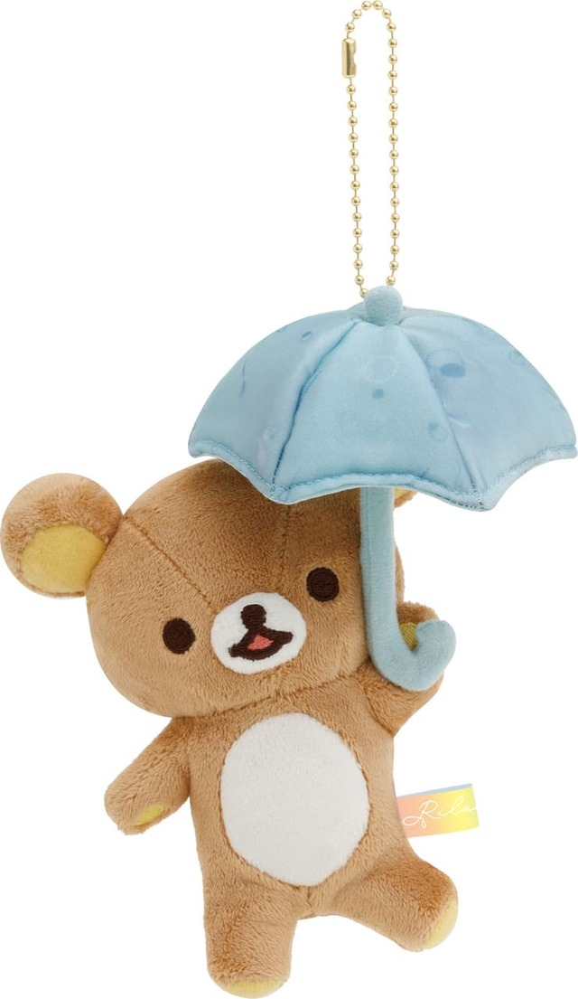 【雨のち晴れのリラックマ】「ぶらさげぬいぐるみ」2,530円