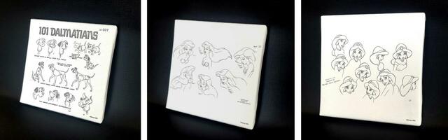 キャンバスアート(リトル・マーメイド) 3,800円(税込4,180円)|ディズニー100周年「The Wonder Movie CAFE」