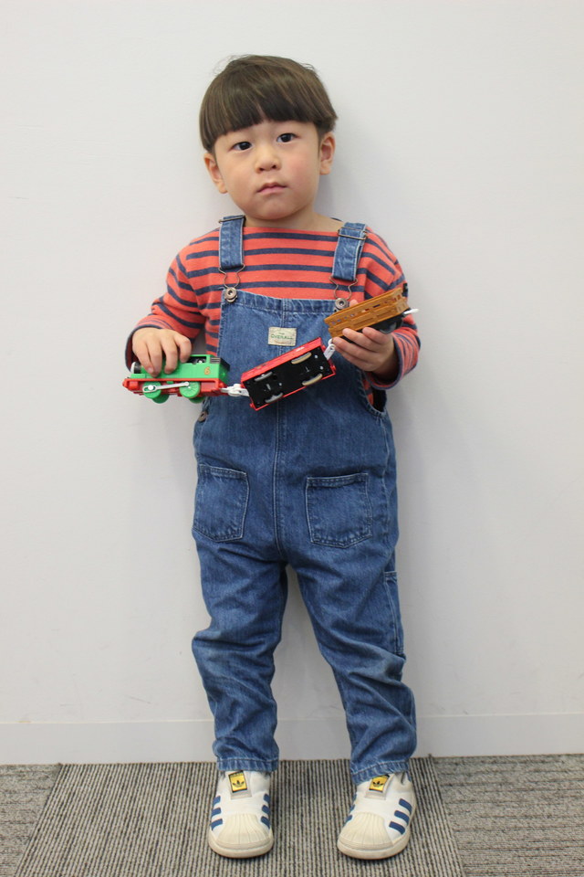 パーシーを手にパチリ