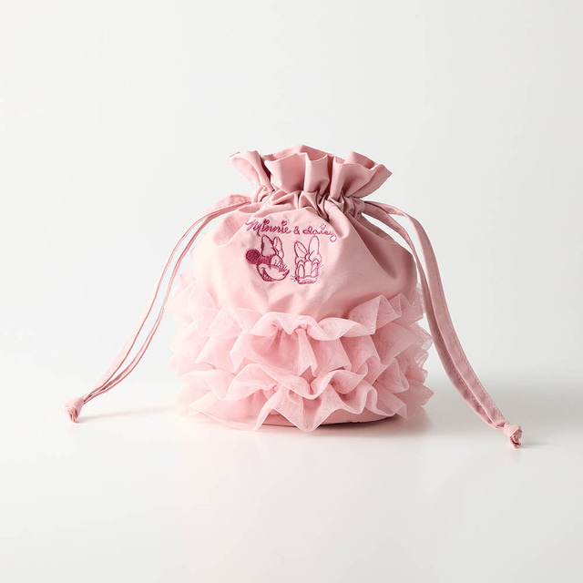 チュール巾着ポーチ「ミニー&デイジー」|¥3,490 (税込)