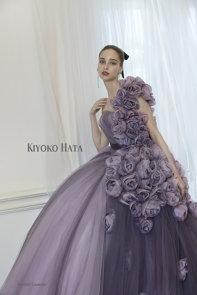 KIYOKO HATA(キヨコハタ)新作ウェディングドレス KH-0587_Lavender