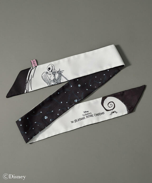 Jack and Sally/スカーフ 3,500円|Maison de FLEUR ディズニーコレクション『ティム・バートン ナイトメアー・ビフォア・クリスマス』