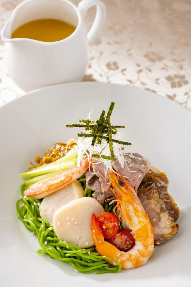 シルクロードガーデン シーズンアラカルト_五目冷やしそば 胡麻だれ