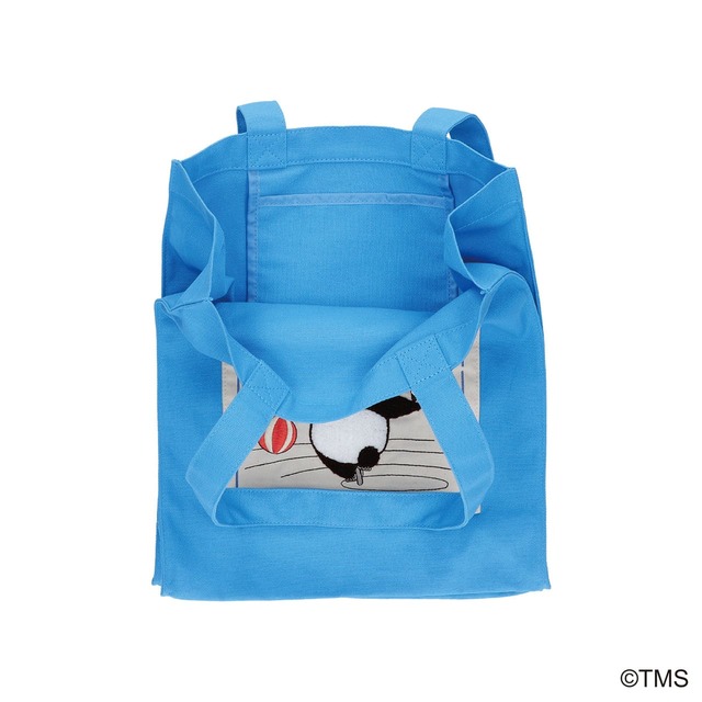 【パンダコパンダ新商品】「パンダコパンダ カラートートバッグ 雨ふりサーカス」4,400円／外側のデザイン部分に大きめなポケット、内側にはハンカチや小物が入る大きさのポケットも付いています