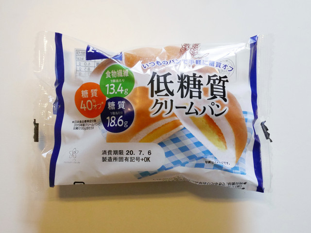 低糖質クリームパン（パスコ）