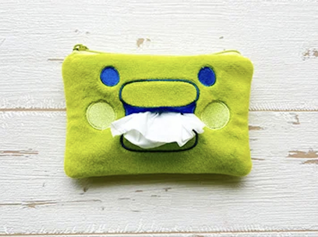 「カプコンカフェ×たまごっち」くちぱっちのティッシュポーチ