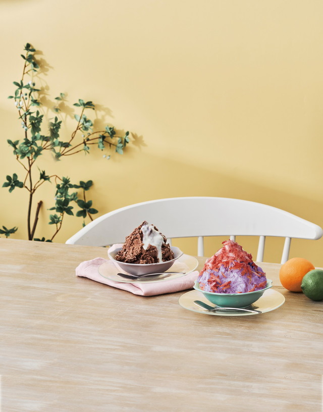 ドウシシャ「電動ふわふわとろ雪かき氷器 プレミアム」（DTY-B12BKM）かき氷メニュー例