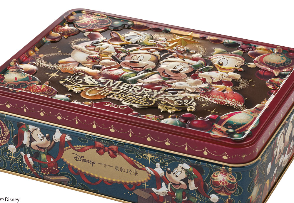 ディズニー】東京ばな奈の「Xmas限定ディズニー缶」が超リッチ