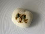 【招福猫子（ねこ）まんじゅう】白猫（プレーン生地、チーズあん）