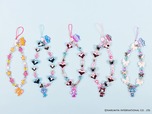 【SKINNYDIP LONDON×ナルミヤキャラクターズ】「フォンストラップ」各2,640円／ビーズとメタル素材を組み合わせたアクセサリー感のあるフォンストラップ
